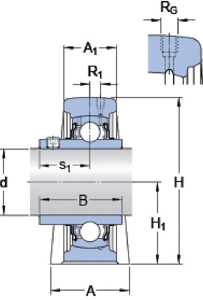 SKF - 7500SYF20TF - Gehaeuseeinheit