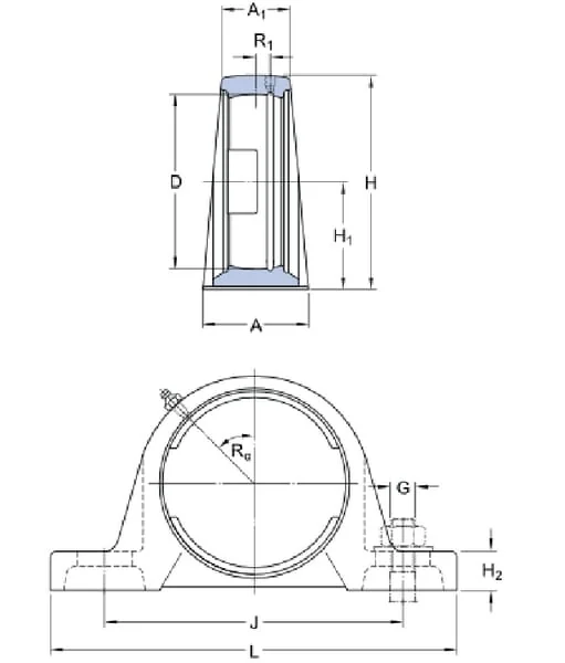 SKF - 7500SYJ514 - Lagergehaeuse
