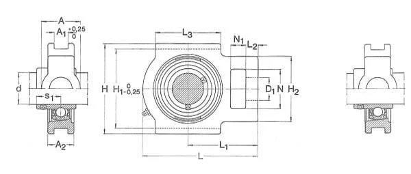 SKF - 7500TU40TF - Gehaeuseeinheit