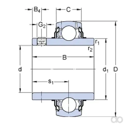 SKF - 7500YAR2122RF - Lagerinsatz 60x110x26mm SKF