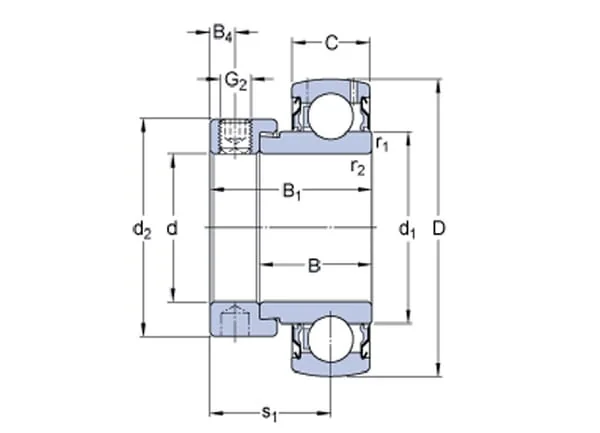 SKF - 7500YSPAG210 - Klemmringlager