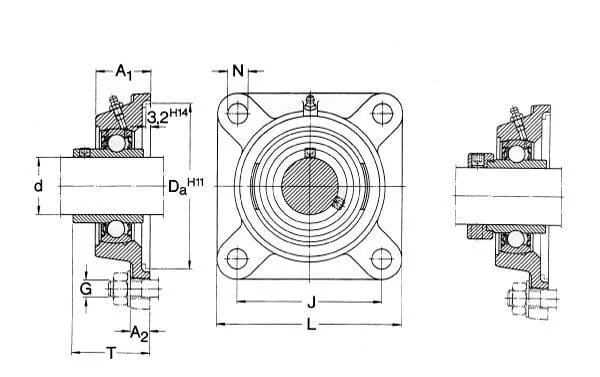 SKF - FY11116WF - Gehäuseeinheit