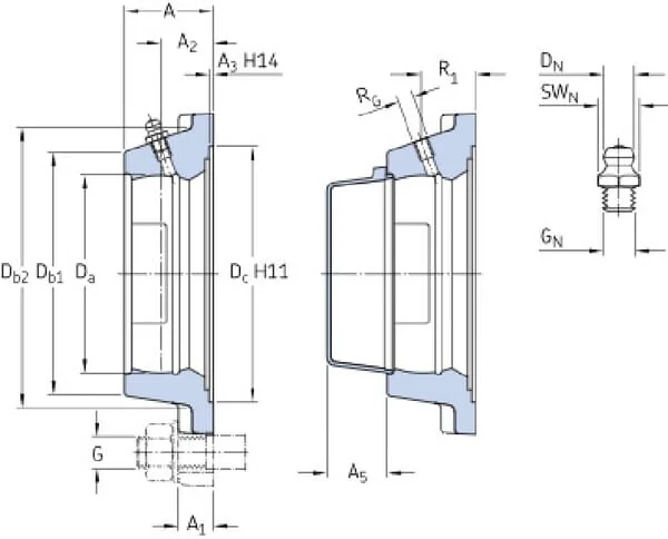 SKF - FY505MSKF - Quadratisches Gehaeuse Fuer Diameter 25