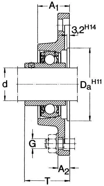 SKF - FYTBK20TF - Y-Lager FYTBK 20 TF
