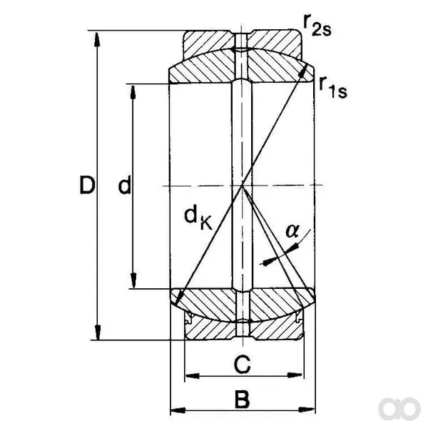 SKF - GE25ES2RSSKF - Lager mit Kugelgelenk