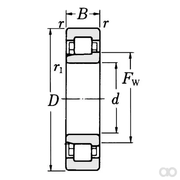 SKF - NJ2203ECP - Kegelrollenlager NJ 2203 ECP