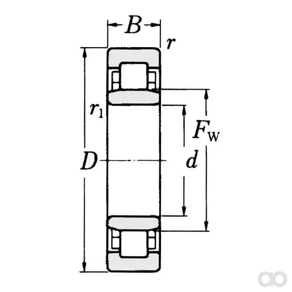 SKF - NU1032ML - Kegelrollenlager NU 1032 ML