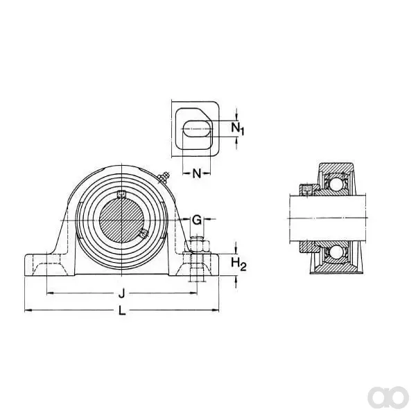 SKF - SY11516FM - Y-Lager