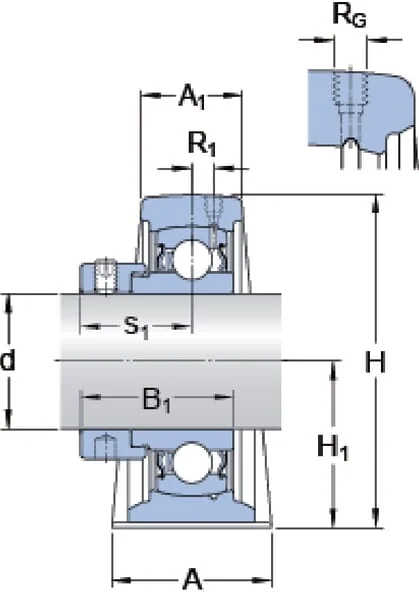 SKF - SYF50FM - Y-Lager SYF 50 FM