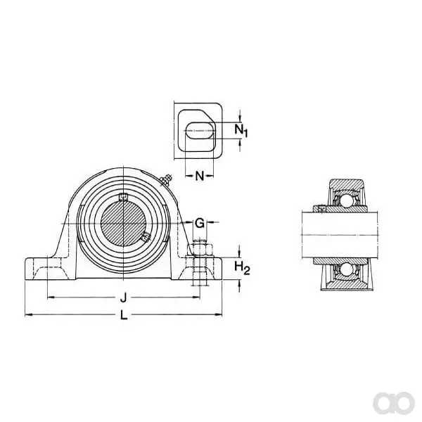 SKF - SYK20TF - Y-Lager SYK 20 TF