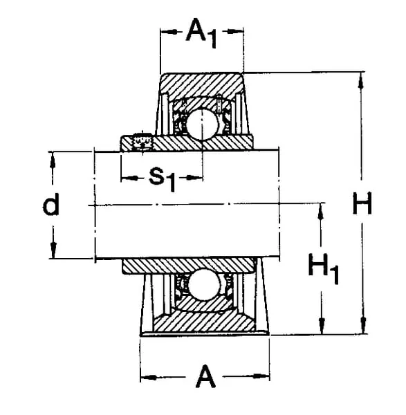 SKF - SYK25TF - Y-Lager SYK 25 TF