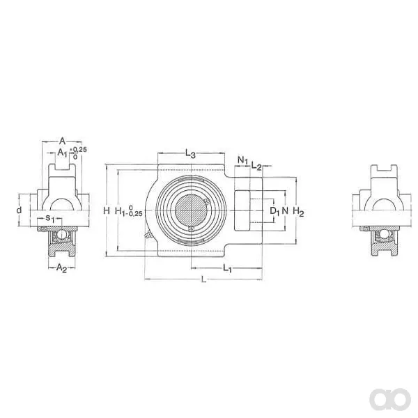 SKF - TU20TF - Gehäuseeinheit