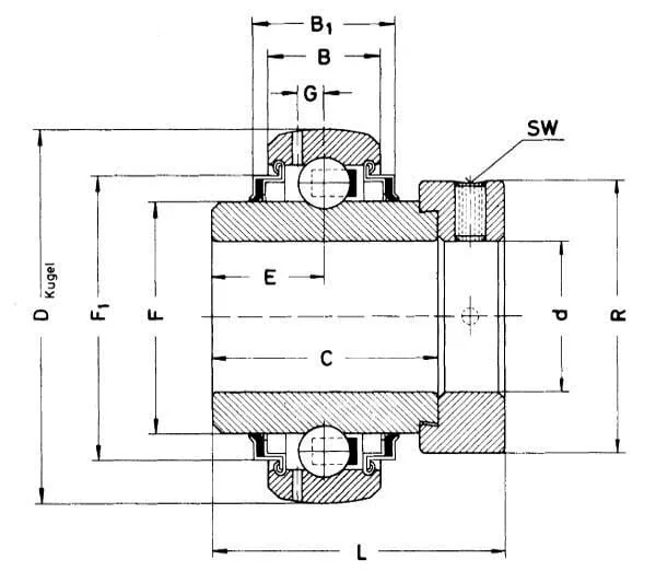 SKF - XGGE25KTTB - Lagerbuchse 25x52x44,3 SKF