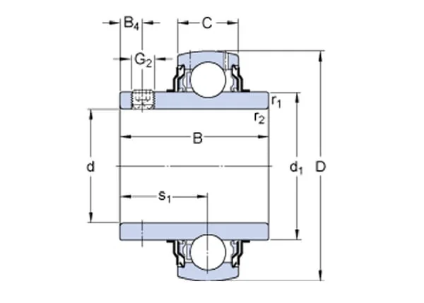 SKF - YAR2052RF - Distanzlager