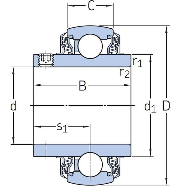 SKF - YAR2071042LPWSS - Lager SKF Foodline