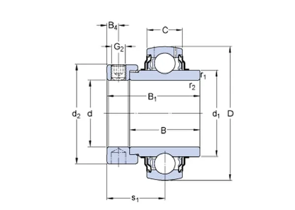 SKF - YEL2071072F - Y-Lager