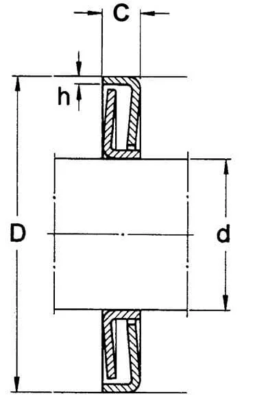 SKF - Z207FSKF - Labyrinthdichtung