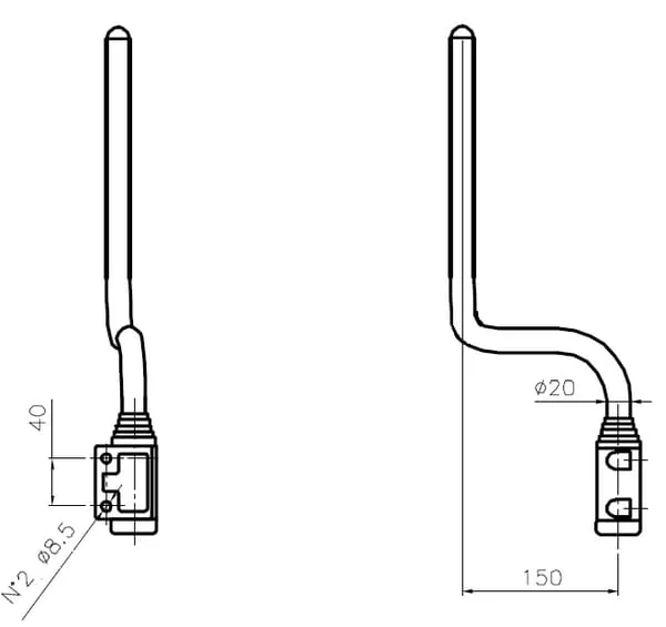 SMAT NORD - CA6141030 - Spiegelhalter Rechts
