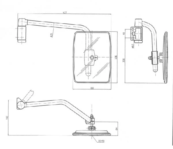 SMAT NORD - CA6597001 - Spiegel Mit Linkem Arm