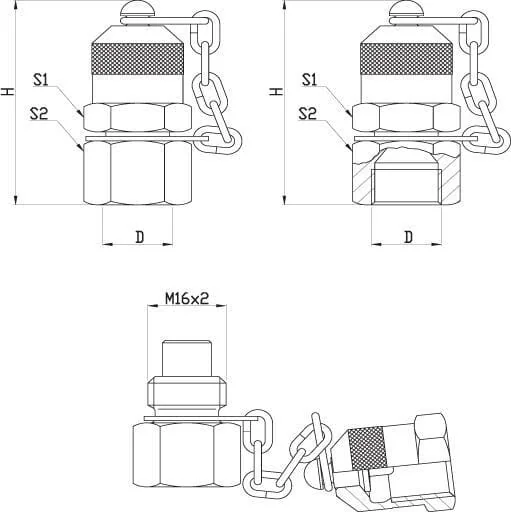Spradow - MIV916U - Messpunktkupplung 9/16 UNF