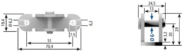 Stabilus - CA023189 - Halterung Fuer Gasdruckfedern Und Daempfer