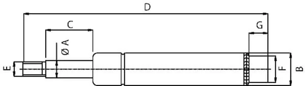 Stabilus - CA049697 - Gasdruckfeder L195,5-1300N