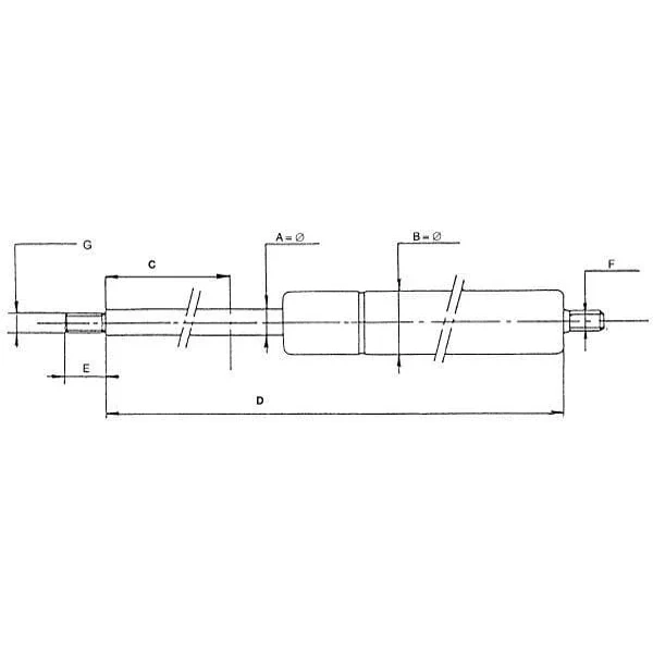 Stabilus - CA066728 - Gasdruckfeder l455mm 1000N Stabilus