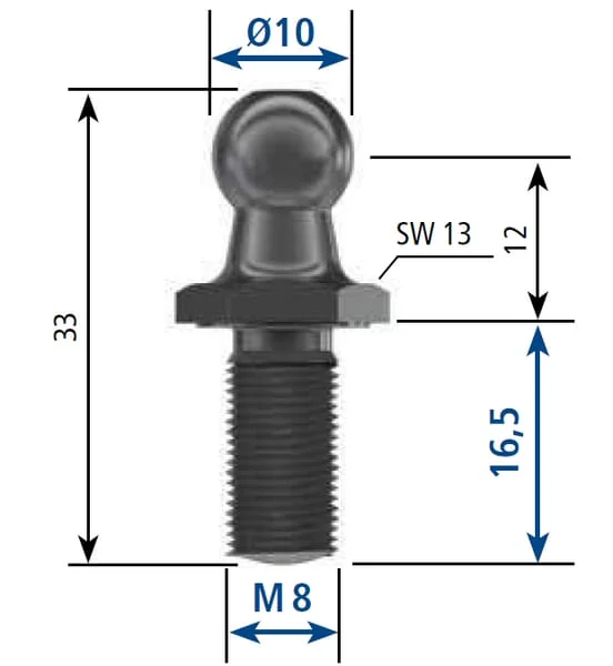 Stabilus - CA177583 - Kugelzapfen