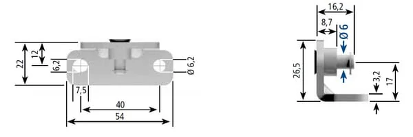 Stabilus - CA8267WG - Halterung Fuer Gasdruckfedern und Daempfer