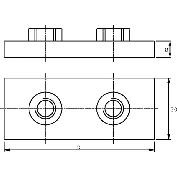 Stauff - RS106Z - Rohrschelle komplett Aluminium C1 6 mm