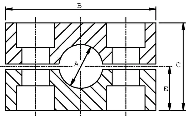 Stauff - RS112Z - Rohrschelle komplett Aluminium C1 12 mm