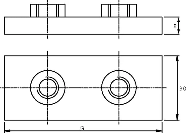 Stauff - RS115Z - Rohrschelle komplett Aluminium C1 15 mm