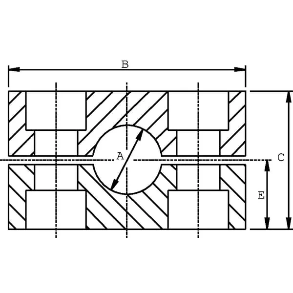 STAUFF - RS338Z - Rohrschelle Komplett Schwer 38mm