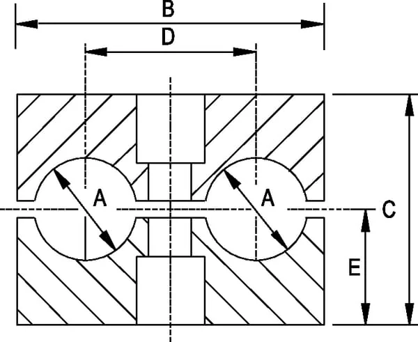STAUFF - RS42828P005 - Rohrschelle Komplett 28x28 (5)