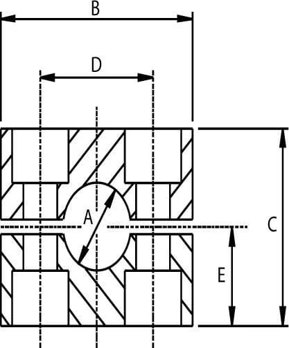 STAUFF - RS911322P001 - Rohrschelle 22mm (1)