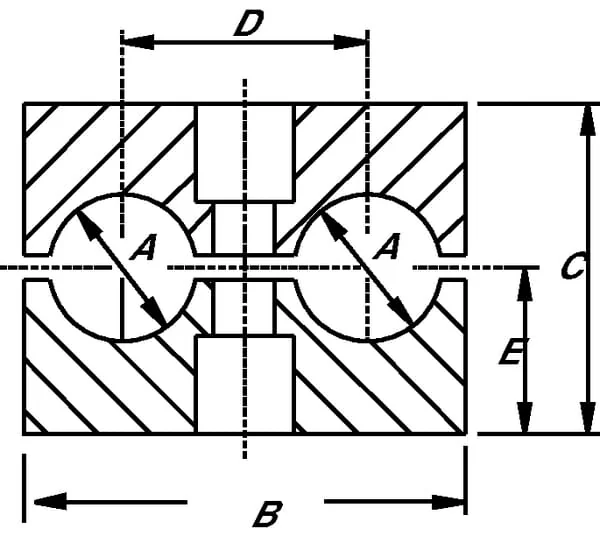 STAUFF - RS912112P025 - Rohrschelle, PP, 12/12mm (25)