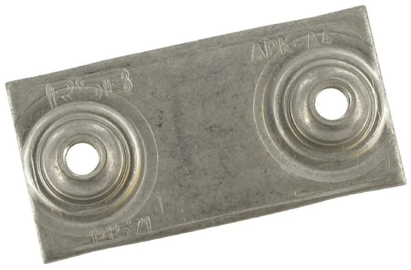 Stauff - RS9314RVS - Schweissplatte Einfach Edelstahl A4