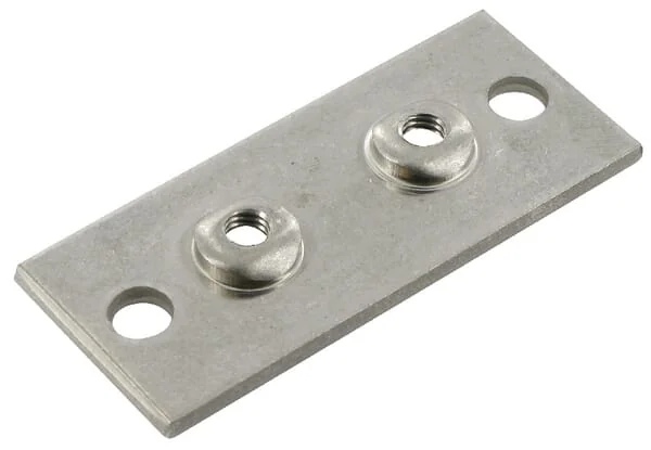 STAUFF - RS9412RVS - Zweilochplatte Edelstahl Gr.2