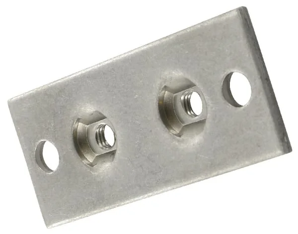 STAUFF - RS9412RVS - Zweilochplatte Edelstahl Gr.2