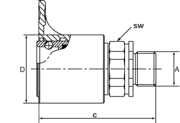 STAUFF - ZPF10A08 - Kupplung Weiblich