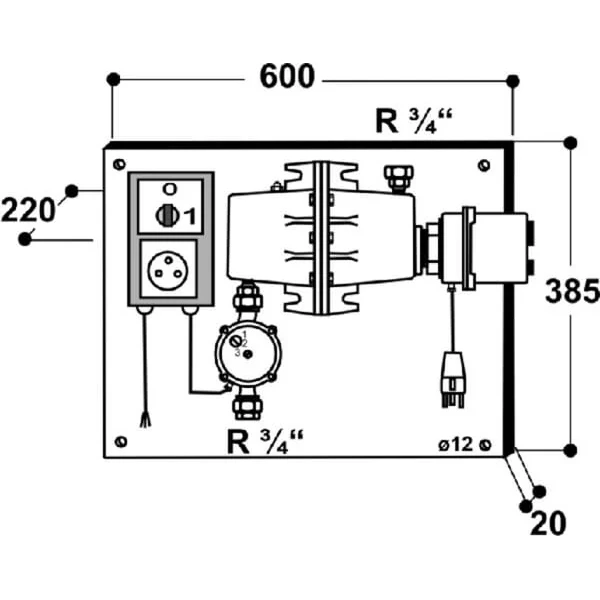 Suevia - SU1010303 - Heizgeraet Mit Thermostat Und Pumpe