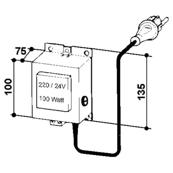 Suevia - SU1010380 - Transformator 230/24v 100w