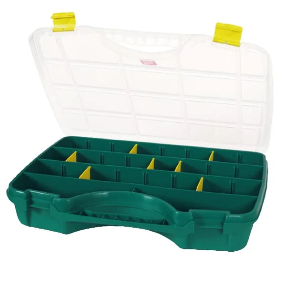Tayg - 024009TAY - Sortimentkasten 350x460x81mm, 21l Fassungsvermoegen, Gruen Polypropylen, 26 Faecher, 24-26 Von Tayg