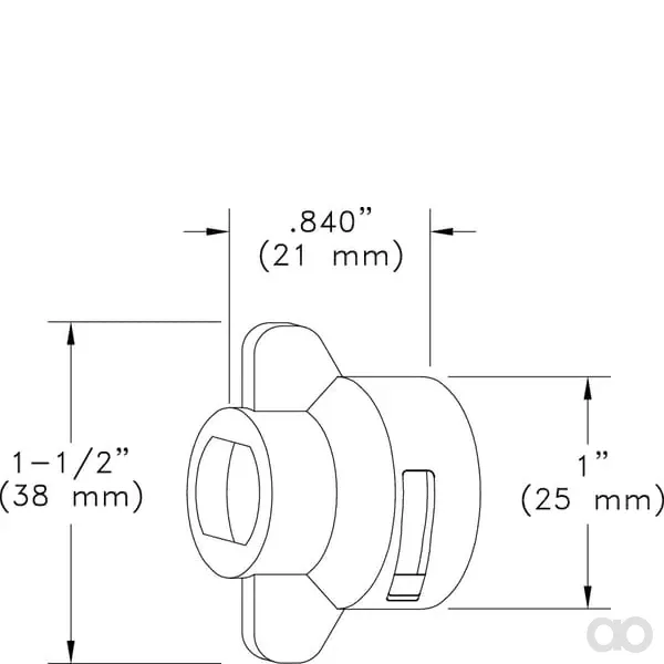 TeeJet - CP213994CE - Duesenkappe fuer Hardi Blau 11 mm