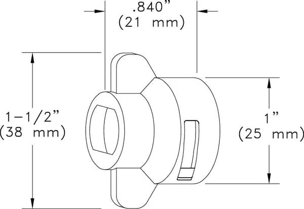 TeeJet - CP233074CE - Duesenkappe fuer Hardi Blau 8 mm