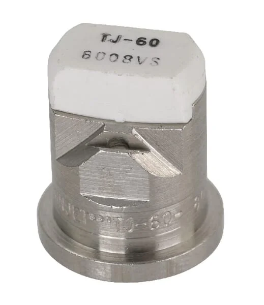 TeeJet - TJ608008 - Doppelflachstrahlduese TJ 80° 08 Weiss Edelstahl TeeJet