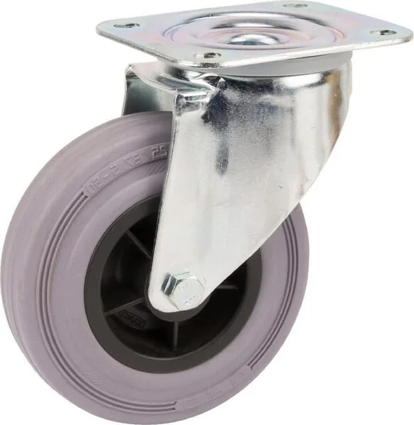 Tente - 3470PIR125P62 - Lenkrollen mit grauem Gummireifen