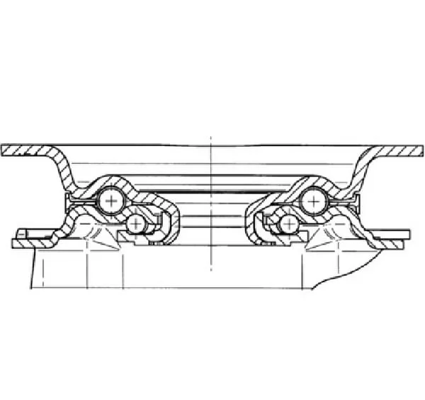 Tente - 3470UAR100P62 - Lenkrollen mit Polyurethan-Laufbelag