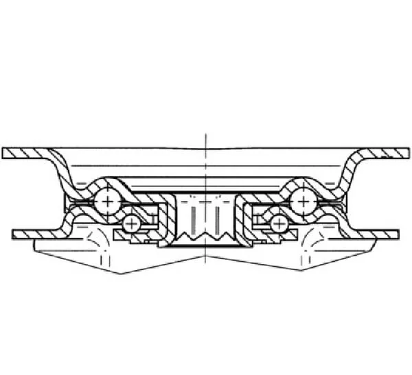 Tente - 3477UAR160P63 - Lenkrollen mit Polyurethan-Laufbelag