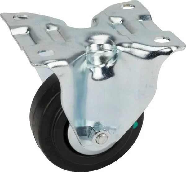 Tente - 3478PVJ080P62 - Starrrolle, Gummilaufrad: Diameter 80x35mm, Plattenbefestigung: 103x85mm Belastung: 70kg, Tente